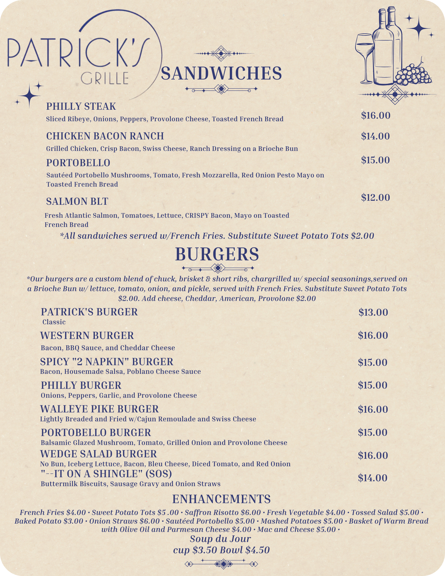 Sandwiches & Burgers